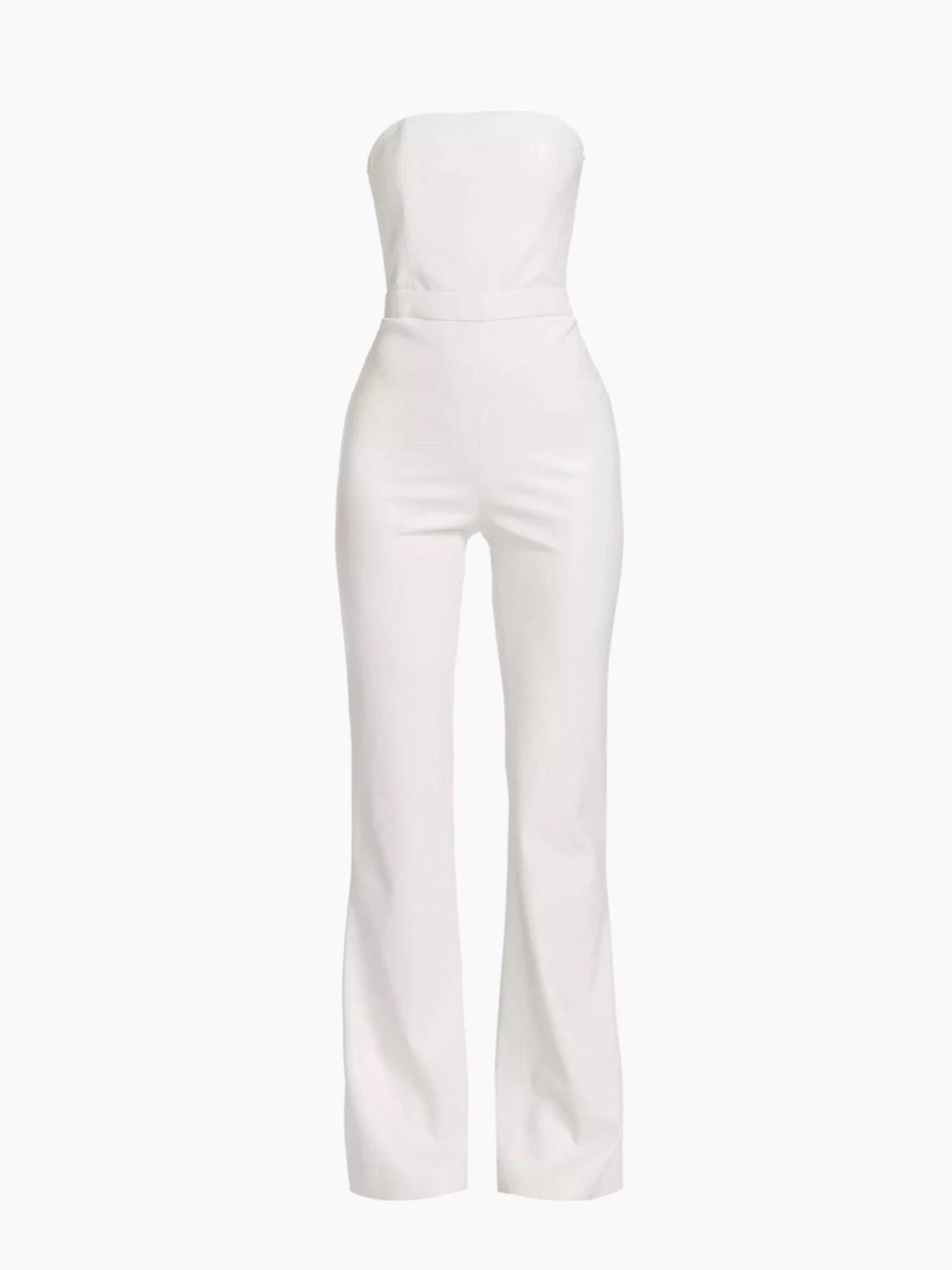 Alice + Olivia Lavera Strapless Flare Jumpsuit Size 10